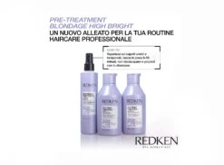 Redken BLONDAGE HIGH BRIGHT PRE-TREATMENT 250ml Pre-shampoo Illuminante Capelli Biondi E Meches -Bellezza e Lusso come usare pre shampoo blondage high bright redken