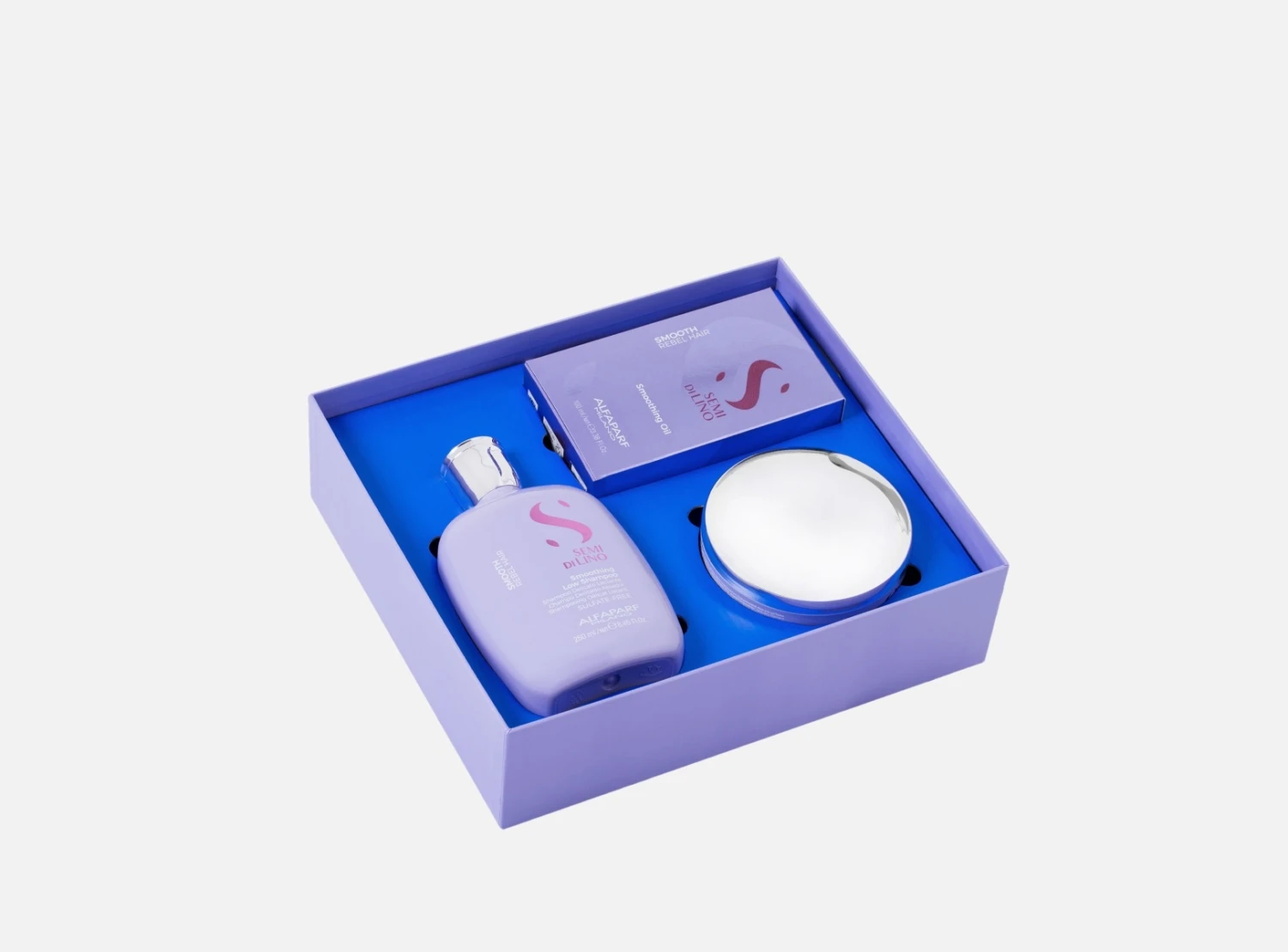 Alfaparf Milano Semi Di Lino Smooth Cofanetto Shampoo 250ml, Maschera 200ml, Olio 100ml Per Capelli Crespi 4 Alfaparf Milano Semi Di Lino Smooth Cofanetto Shampoo 250ml, Maschera 200ml, Olio 100ml Per Capelli Crespi - immagine 2