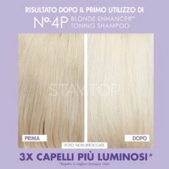 Olaplex N°4P Purple Blonde Enhancer Toning Shampoo 250 Ml -Bellezza e Lusso opx140626 4