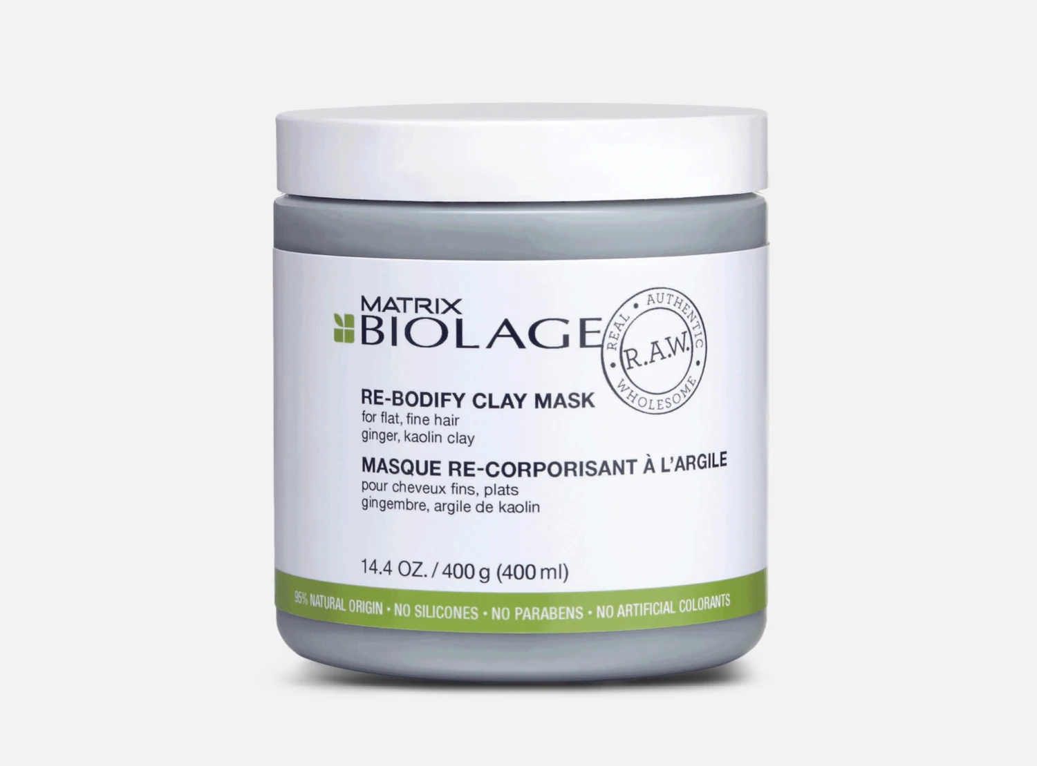 Biolage R.a.w. Nourish Re-bodify Clay Mask Ginger Kaoling Clay 400 Ml 3 Biolage R.a.w. Nourish Re-bodify Clay Mask Ginger Kaoling Clay 400 Ml